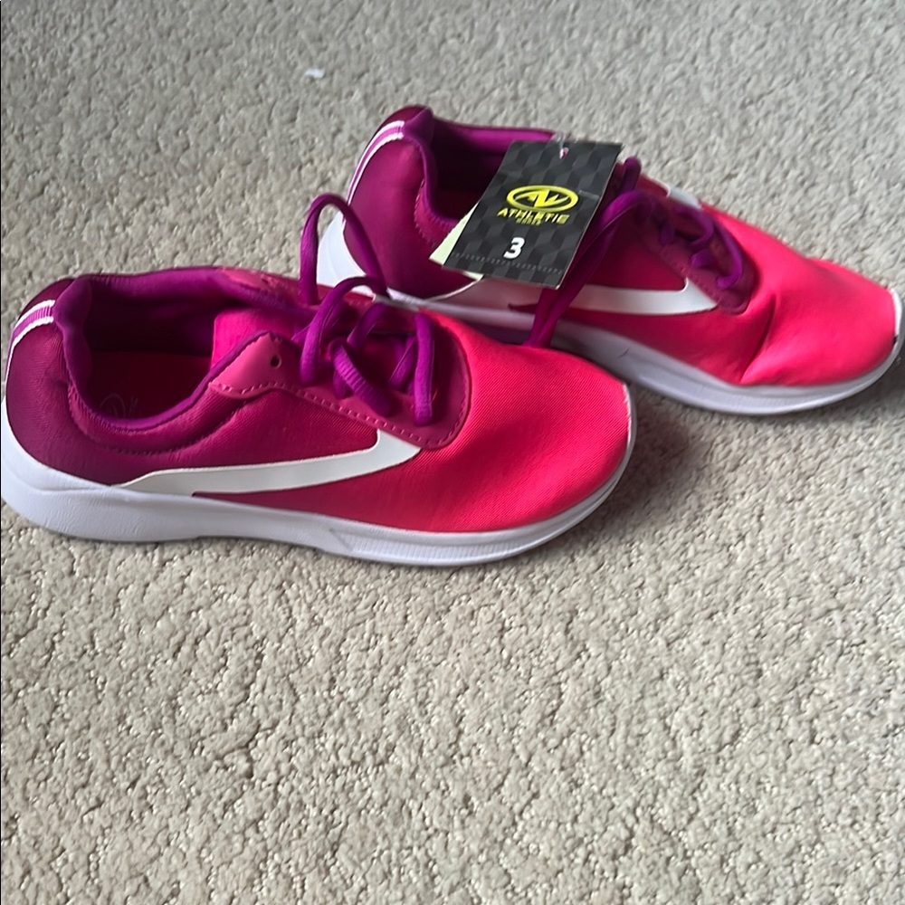Athletic Works Pink and White Sneakers Modern Sporty Design